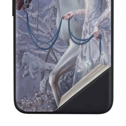 Fairy with Horse in Snow by Nene Thomas Google Pixel 4a Skin